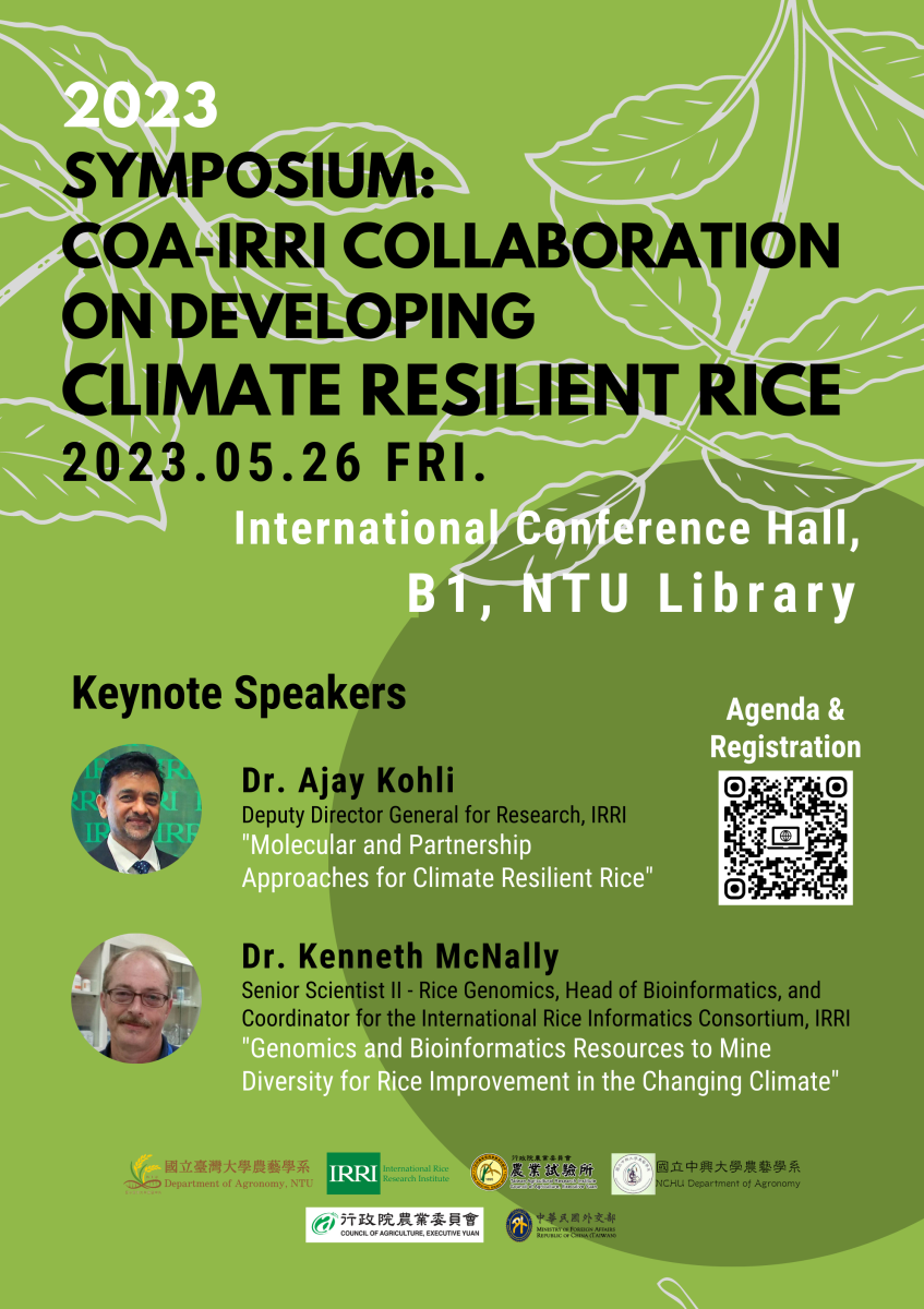 2023 Symposium: COA-IRRI Collaboration on Developing Climate Resilient Rice-1