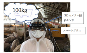日本宮崎大學利用AI與AR技術研發自動判斷豬重量的智慧眼鏡-5