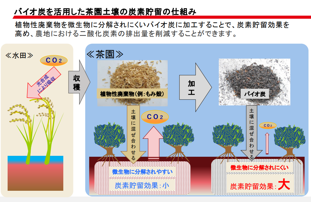 【減量】日本靜岡茶園利用生物炭降低CO2排放量與提升茶葉品質-1